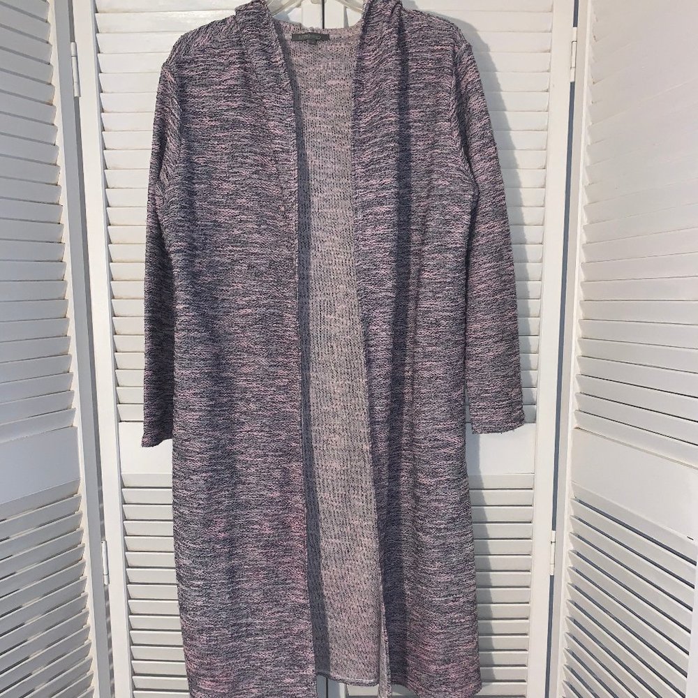 Retro-ology Open Hooded Long Cardigan/ Sweater